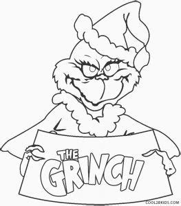 The Grinch Christmas Coloring Pages