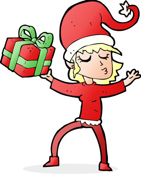 cartoon santa s helper 11180908 Vector Art at Vecteezy