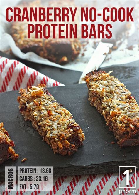 1st Phorm Cranberry No-Cook Protein Bar Recipe - 1st Phorm | Protein ...