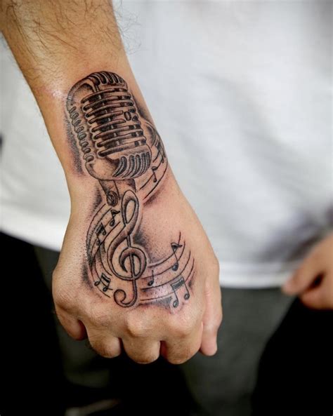 Music Note Tattoos On Wrist For Guys