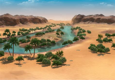 desert oasis | CGTrader