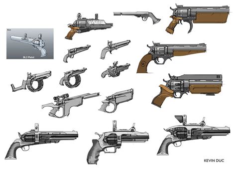 Jakobs Pistol Sketches from Borderlands 3 #art #artwork #videogames #gameart #conceptart # ...