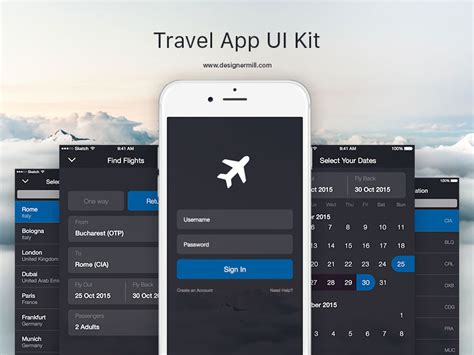 Travel App UI Kit Sketch freebie - Download free resource for Sketch ...