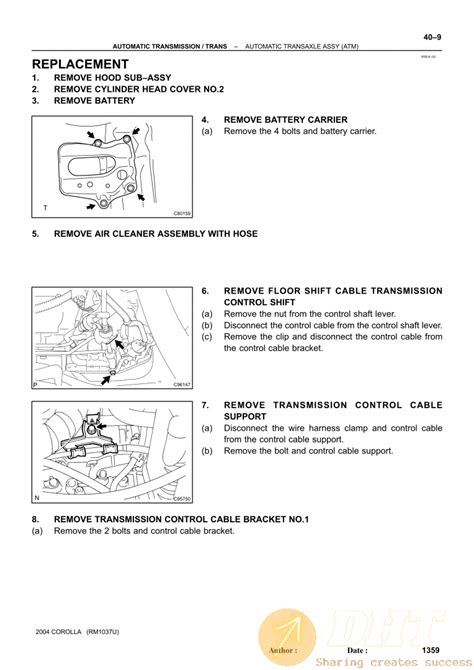 TOYOTA COROLLA 2004 REPAIR MANUAL FREE | Automotive Software, Repair ...