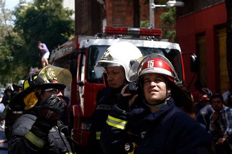 Incendio en el centro de Santiago