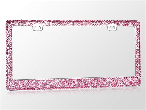 Jeweled Pink Rhinestone License Plate Frame - Walmart.com - Walmart.com