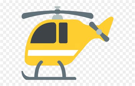 Helicopter Clipart Yellow Helicopter - Helikopter Emoji Png Transparent Png (#5561683) - PinClipart