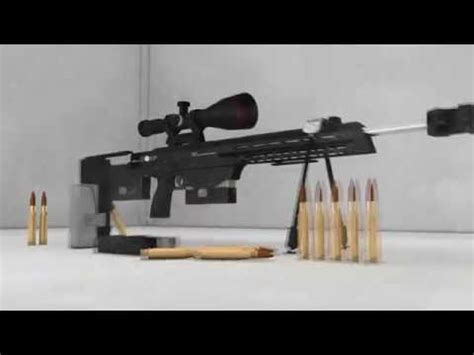 DSR-50 3D Sniper rifle - YouTube