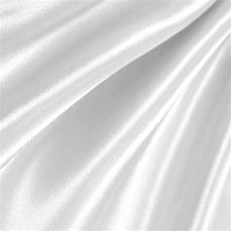 White Poly Satin Fabric | iFabric