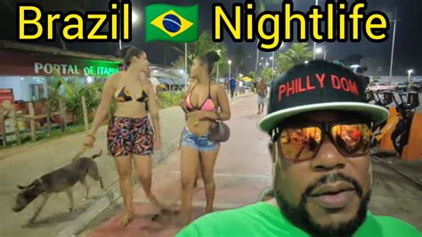 Nightlife Salvador Bahia Brazil Walking around Itapua 🇧🇷 - YouTube