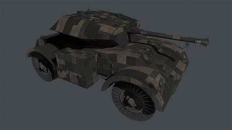 3D model The armored car Staghound III | CGTrader