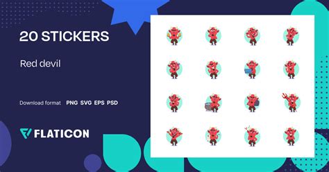 Pack of free Red devil stickers (SVG, PNG) | Flaticon