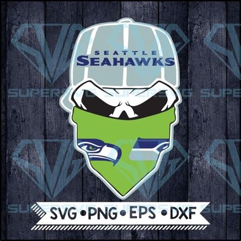 Seattle Seahawks Svg Nfl Svg Skull Svg Files For Cricut Football Svg ...