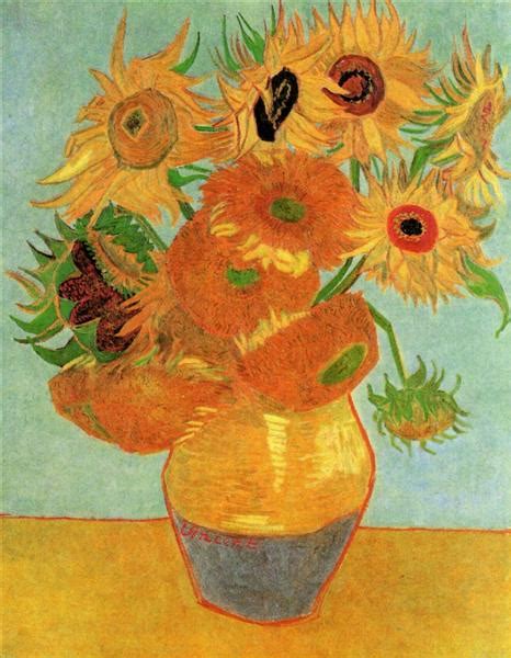 Still Life Vase with Twelve Sunflowers, c.1889 - Vincent van Gogh ...