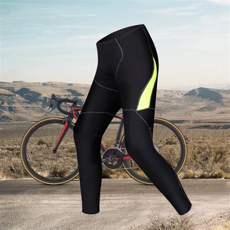 Santic Men Keep Warm Windproof Padded Cycling Pants Fleece Winter 4D Cushion Pad Reflective ...