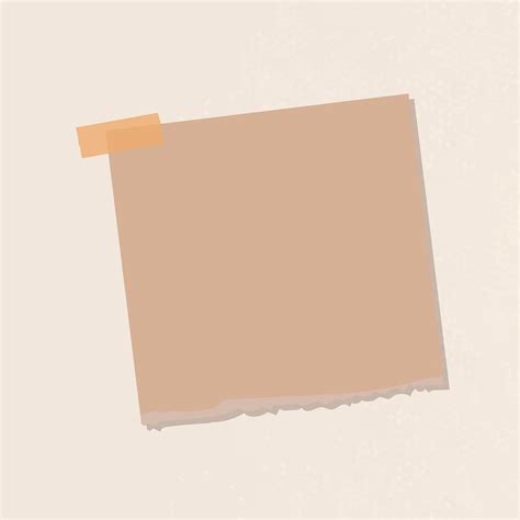 Brown notepaper journal sticker vector | free image by rawpixel.com ...