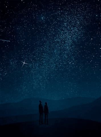 Night Sky Stars Gif