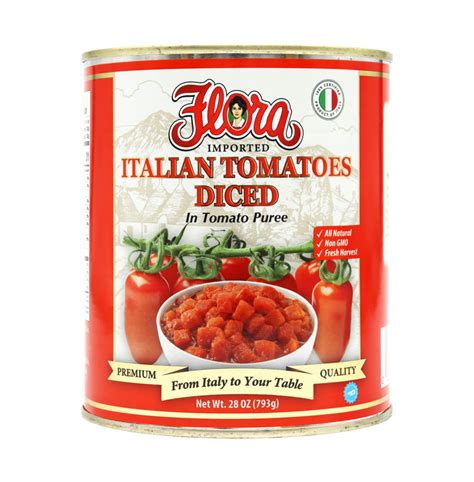 Italian Petite Diced Tomatoes (28oz) - Flora Fine Foods