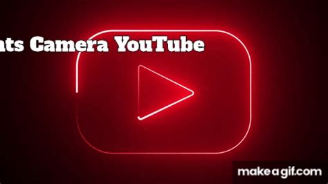 Motion Made Royalty Free YouTube logo Play icon red flickering neon ...