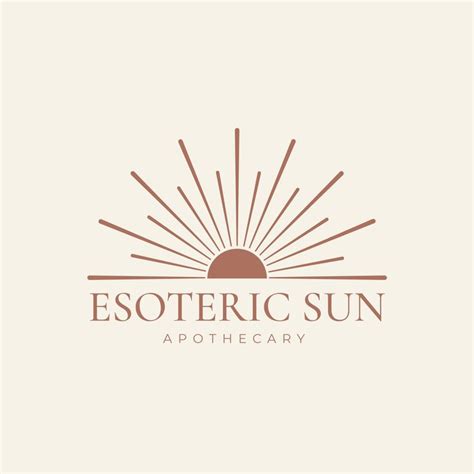 Sunburst Logo, Boho Logo, Gold Sunburst Logo, Photography Logo, Yoga Logo, Boutique Logo, Beauty ...