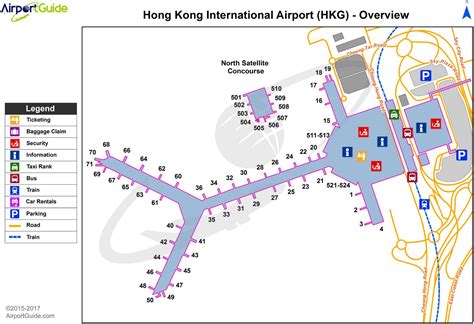 Hkg airport map - Hkg map (China)