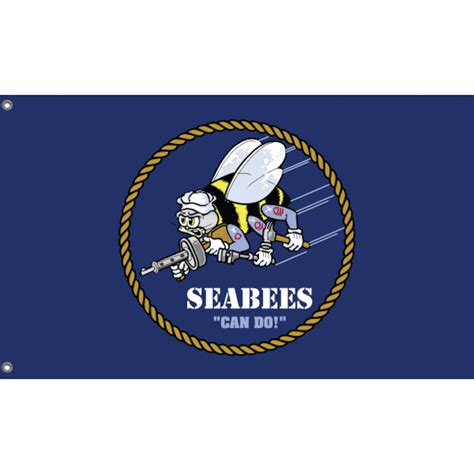 U.S. Navy Seabees Flag Unique Print Hiqh Quality Materials - Etsy