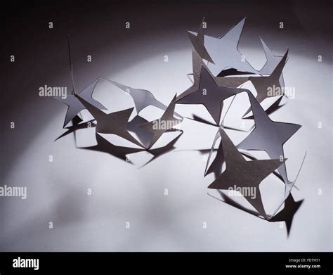 Paper christmas stars Stock Photo - Alamy