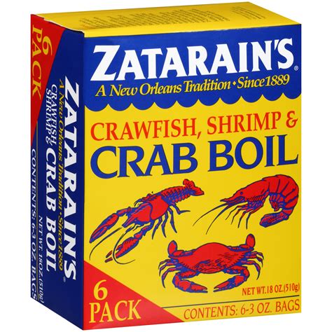 Zatarain s Crab and Shrimp Boil, Dry, 3 oz. Box - Walmart.com