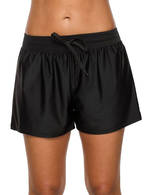 Women Swimming Shorts Bottom Strappy Swimwear Boy Shorts Swim Trunks | Walmart Canada