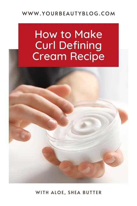 DIY Curl Defining Cream Recipe - Moisturize and Define Curls Naturally | Curl defining cream ...