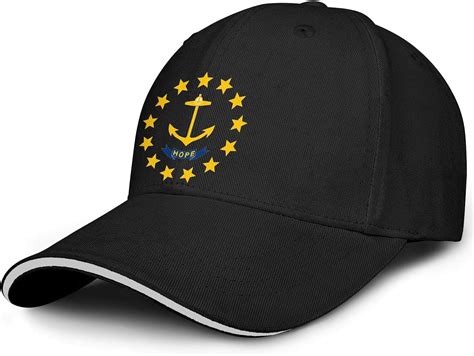 Flag of Rhode Island Hope Unisex Baseball Cap Polyester Sport Hats Adjustable Trucker Caps Dad ...