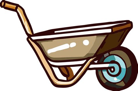 Wheelbarrow png graphic clipart design 23743749 PNG