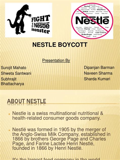 Nestle Boycott | Nestlé | Infancy