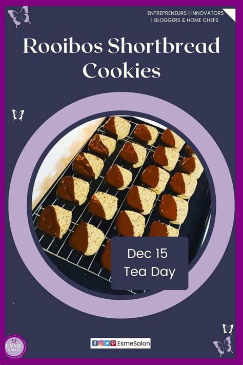 Rooibos Shortbread Cookies | Recipe in 2022 | Shortbread cookies ...