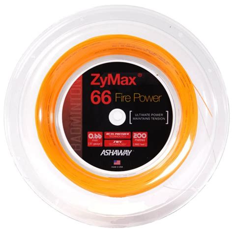 ASHAWAY ZYMAX 66 FIRE POWER BADMINTON 200m REEL | Framework Sports