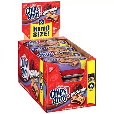 Nabisco Chewy Chips Ahoy! Brownie Filled Soft Cookies (3.7 oz., 8 pk.) - Sam's Club