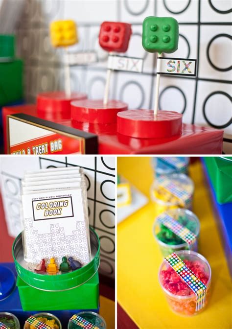 Part 2: Jeffrey's Modern Lego Party - Favors and Decor - Anders Ruff Custom Designs, LLC