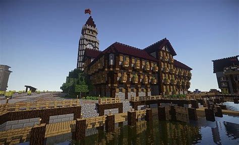 Medieval Town Hall Minecraft Map