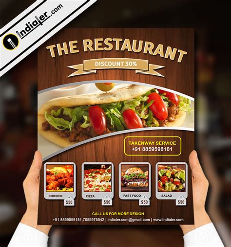 Restaurant Grand Opening Flyer Template Free PSD - Indiater