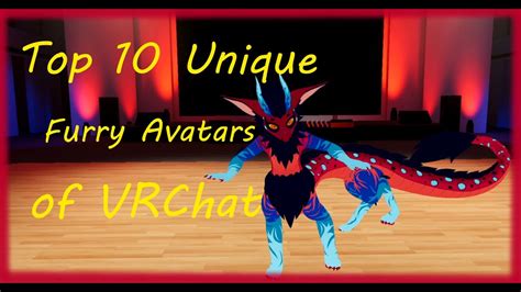 Top 10 Unique / Rarely Seen Furry Avatars of VRChat - YouTube