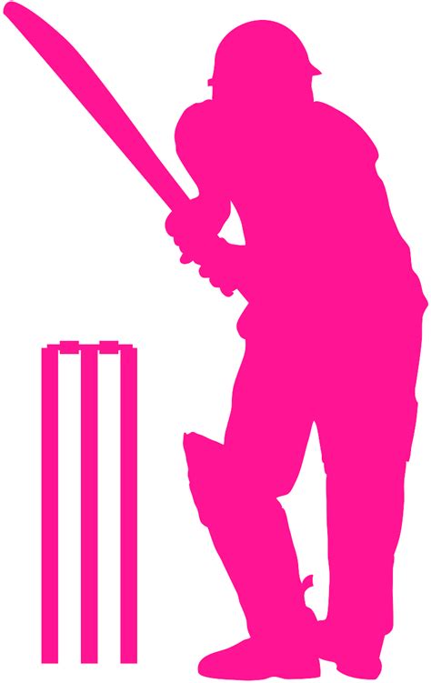 Cricket Player Silhouette | Free vector silhouettes