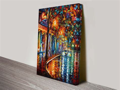 Colourful Night Leonid Afremov Print on Canvas | Canvas Prints Perth