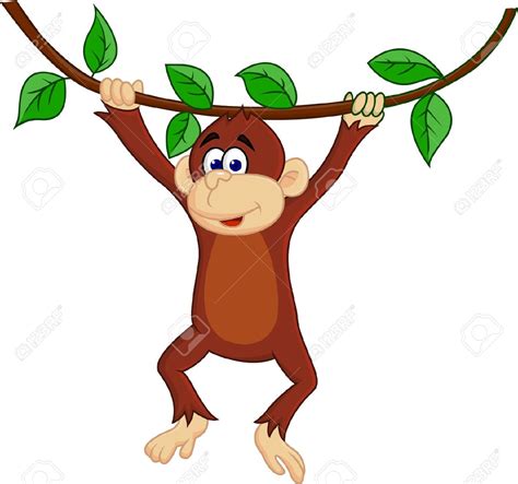 Monkey In A Tree Clipart | Free download on ClipArtMag