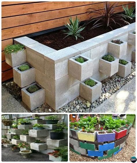 Easy And Inexpensive Garden Ideas with Cinder Blocks | Ideas de ...