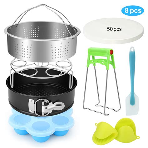 8 Pack Instant Pot Accessories for 5qt, 6qt, 8qt Cooker, Instant Pot and Pressure Cooker ...