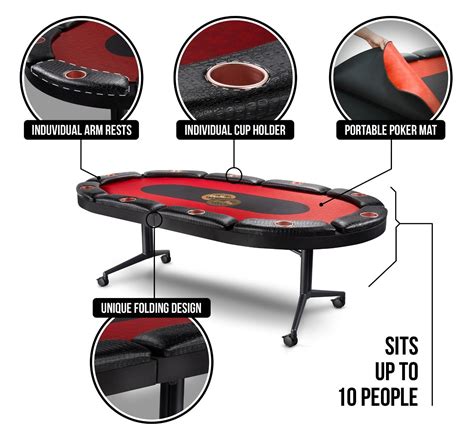 Triton 90" Premium Folding 10 Player Card Table – Triton Poker Tables India