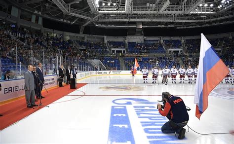 Opening ceremony of the Sirius Ice Hockey World Cup 2019 • President of Russia