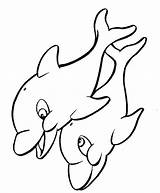Online coloring Pages Coloring Page Two dolphins Playing Sea Download  sketch template