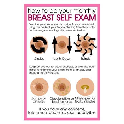 Breast Cancer Awareness Month Self Exam Rectangle Static Cling