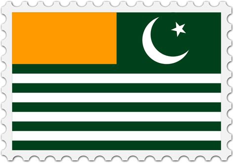 Azad Kashmir flag stamp - Openclipart